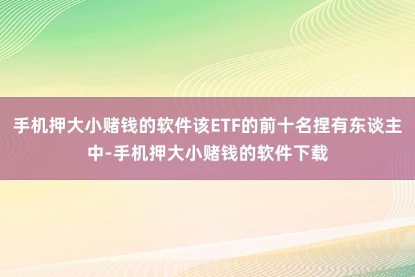 手机押大小赌钱的软件该ETF的前十名捏有东谈主中-手机押大小赌钱的软件下载