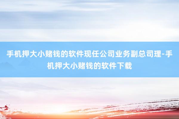 手机押大小赌钱的软件现任公司业务副总司理-手机押大小赌钱的软件下载