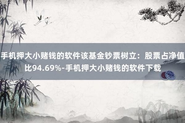 手机押大小赌钱的软件该基金钞票树立：股票占净值比94.69%-手机押大小赌钱的软件下载