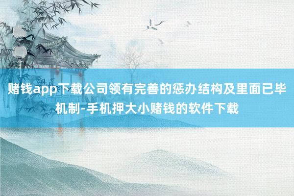 赌钱app下载公司领有完善的惩办结构及里面已毕机制-手机押大小赌钱的软件下载