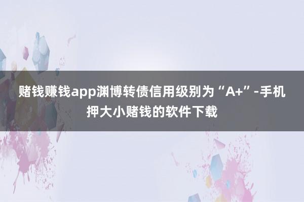 赌钱赚钱app渊博转债信用级别为“A+”-手机押大小赌钱的软