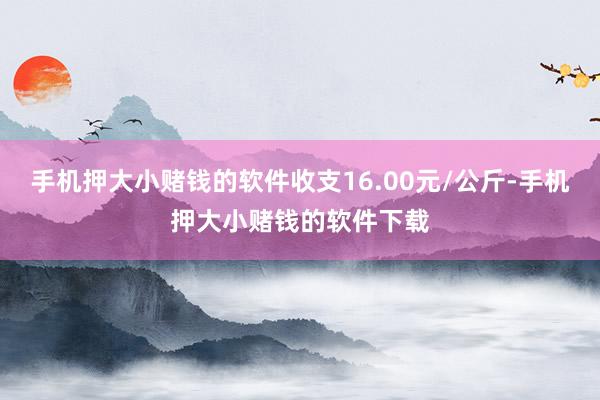 手机押大小赌钱的软件收支16.00元/公斤-手机押大小赌钱的软件下载