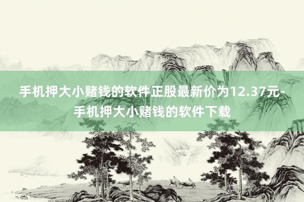 手机押大小赌钱的软件正股最新价为12.37元-手机押大小赌钱的软件下载