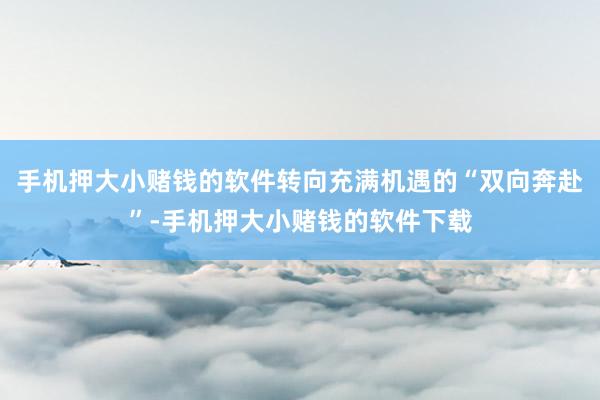 手机押大小赌钱的软件转向充满机遇的“双向奔赴”-手机押大小赌钱的软件下载